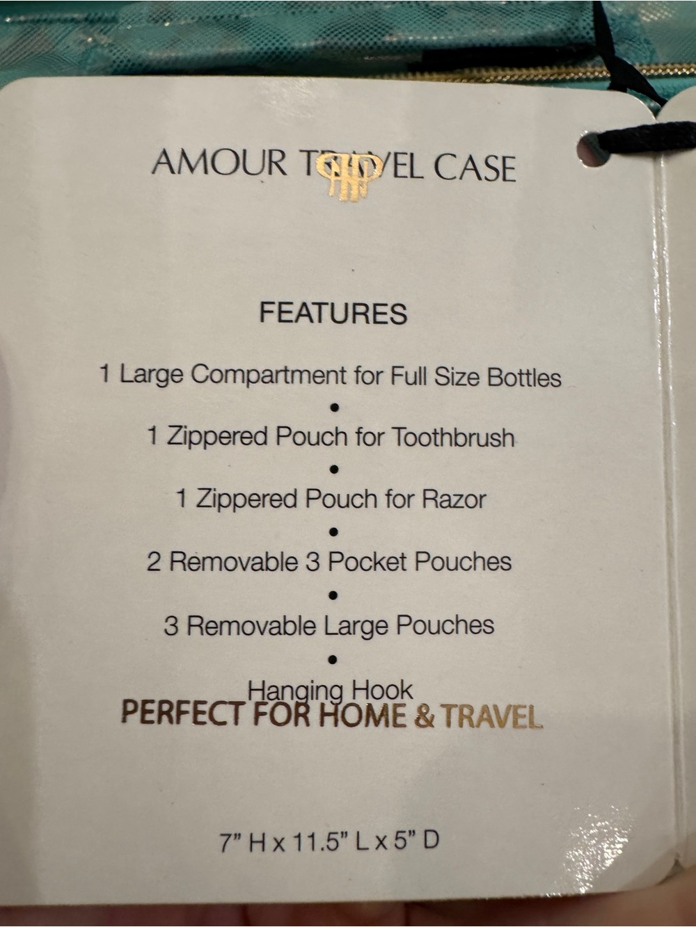 PurseN Amour Travel Case - Teal Python Snakesin Print - Picture 5 of 12